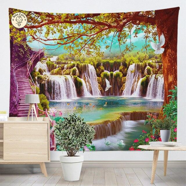 Grande serviette<br>cascade féerie