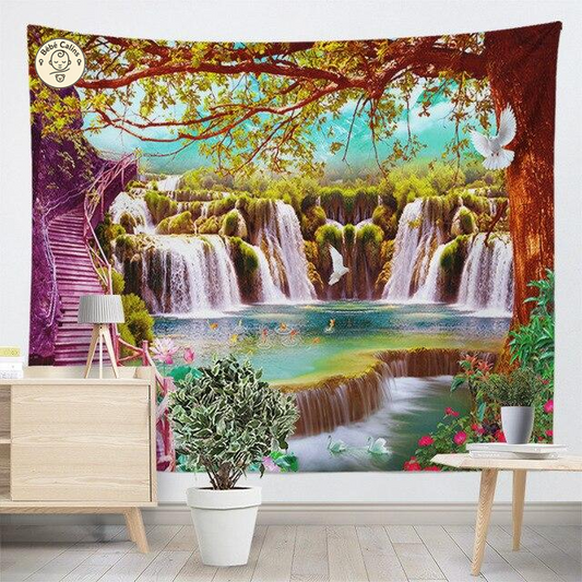 Grande serviette<br>cascade féerie