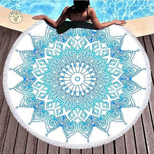 Serviette de plage<Br>ronde apaisante