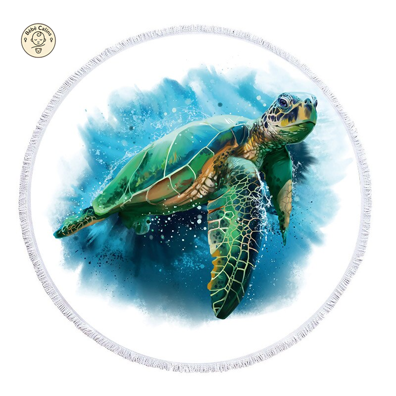 Serviette de Plage Tortue Ronde - Rêve