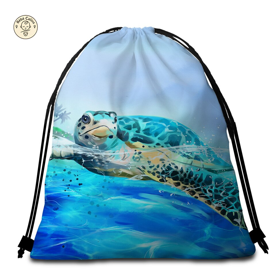 Serviette de Plage Tortue Ronde - Surface