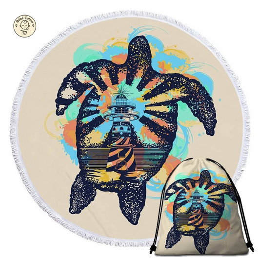 Serviette de Plage Tortue Ronde - Phare