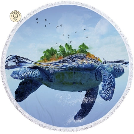 Serviette de Plage Tortue Ronde - Island