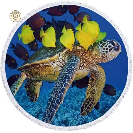 Serviette de Plage Tortue Ronde - Harem