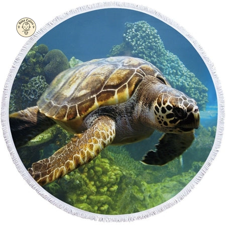 Serviette de Plage Tortue Ronde - Caretta