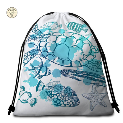 Serviette de Plage Tortue Ronde - Breizh
