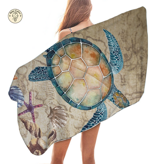 Serviette de Plage Tortue - Vintage