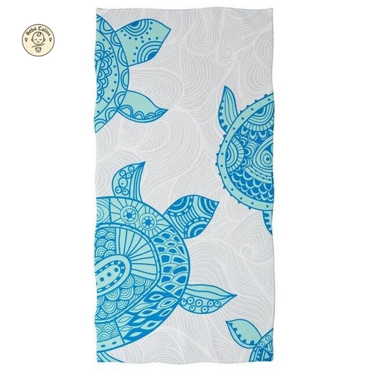 Serviette de plage Tortue - Skyblue