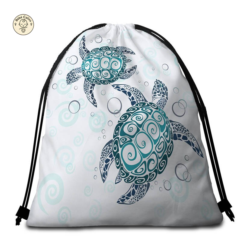 Serviette de Plage Ronde Tortue