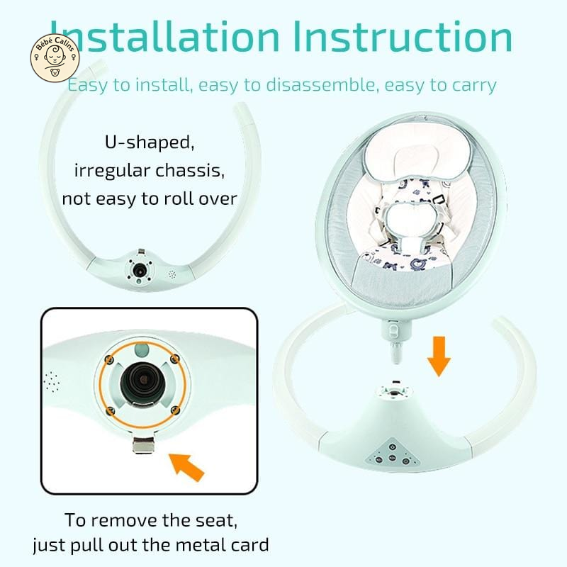 LUXBABY - Balancelle Bébé Intelligente | Bébé Calins