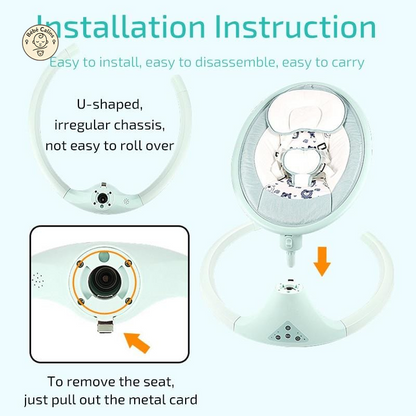 LUXBABY - Balancelle Bébé Intelligente | Bébé Calins
