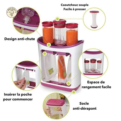 SQUEEZ'POTES - Machine à Compote Bébé | Bébé Calins