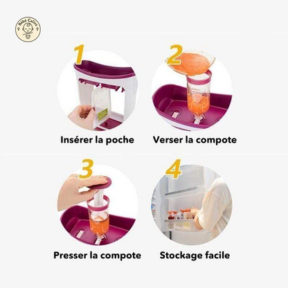 SQUEEZ'POTES - Machine à Compote Bébé | Bébé Calins