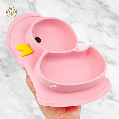 Coffret Repas Bébé en Silicone Canard | Bébé Calins