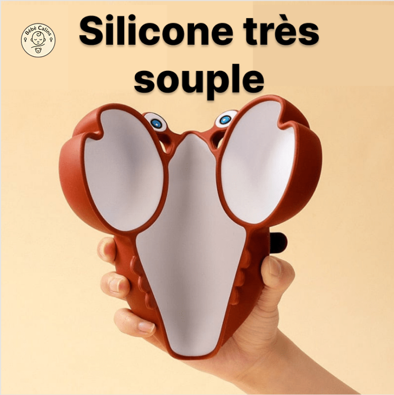 Assiette Silicone Bébé Crabe | Bébé Calins