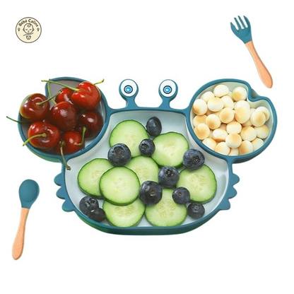 Assiette Silicone Bébé Crabe | Bébé Calins