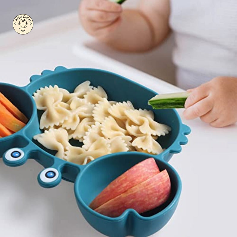 Assiette Silicone Bébé Crabe | Bébé Calins