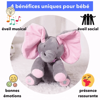 Bibou : l'Elephant Cache-Cache Musical | Bébé Calins