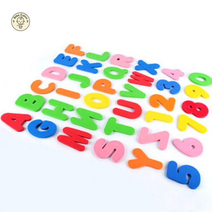 Fun set de 36 lettres et chiffres en mousse pour le bain | Bébé Calins